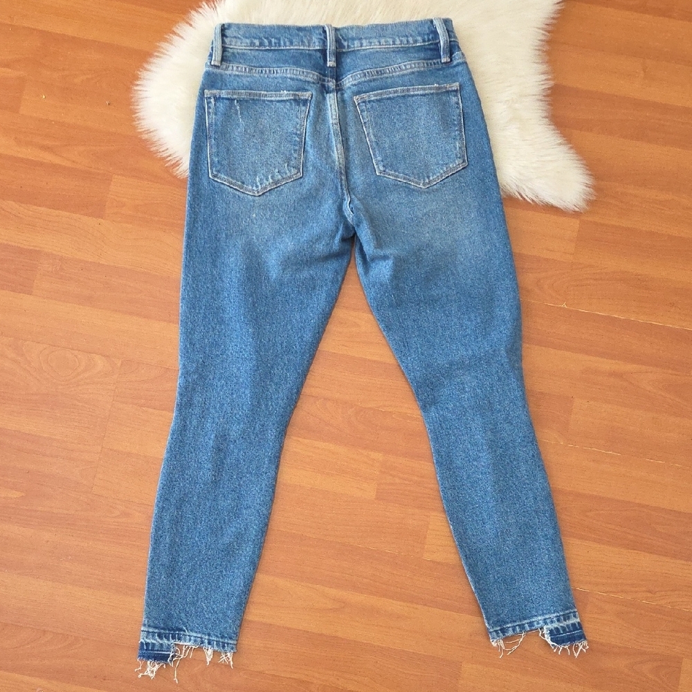 Frame Denim Women's Le High Skinny Crop Jeans Sz 25 Clarin Rips - Picture 9 of 9